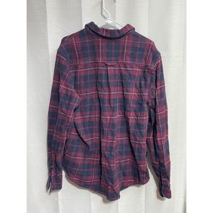 Orvis Heavy‎ Flannel Button Down Red Blue Size Large
